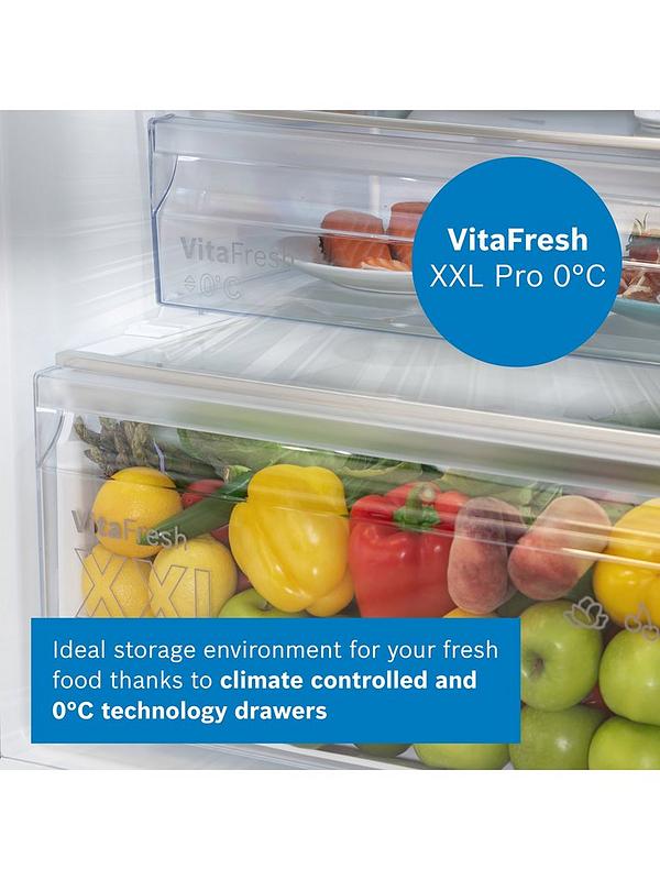 Bosch Series 4 KGN362LDFG 60/40, Frost-Free, 60cm Wide Fridge Freezer - Stainless Steel - Image 4
